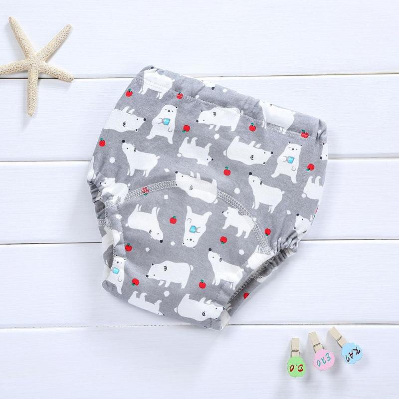 6pcs Diapers Training Pants Reusable Cute Baby Personality Breathable Cartoon Printing Splicing Wrap Cloth Nappy Changing