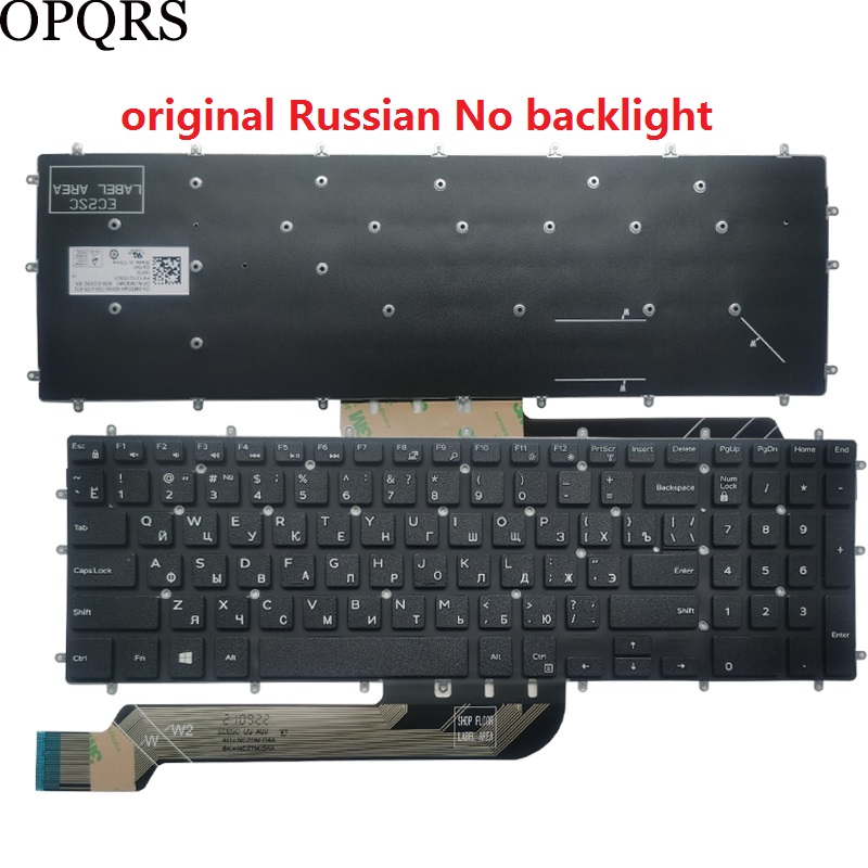 for Dell Inspiron 17 5765 5767 5770 5775 7790 7590 5765 5767 5770 Russian RU/UK/US/Spanish SP/Latin LA/Brazil BR laptop Keyboard: Original RU