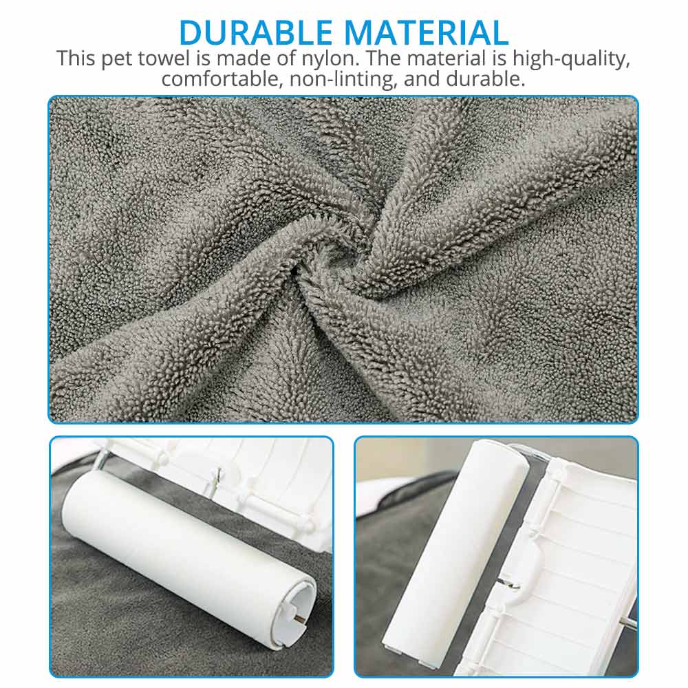 Asciugamani da bagno per cani per animali domestici Perros per cani cucciolo di gatto microfibra asciugamano per asciugatura per animali domestici Super assorbente coperta con fornitura per la pulizia della tasca