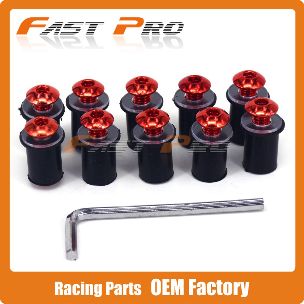 Vis pour pare-brise YZF R1 R6 FZ6R FZ6 XJR400 FZ1 S1000RR GSXR GSX Z1000 ZX10R Z750 998