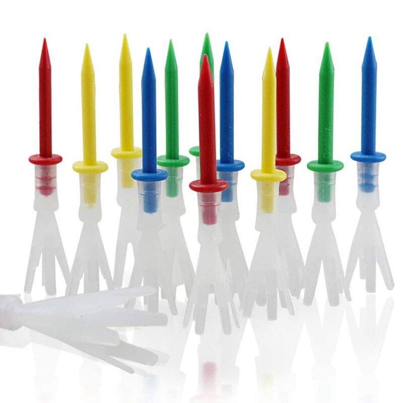 CRESTGOLF – Tees de Golf multicolores en polypropylène, 70mm/83mm, accessoires de Golf en plastique plus sec, 20 pièces/paquet