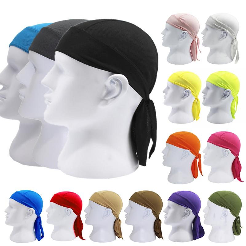 Quick Dry Pure Cycling Cap Head Scarf Summer Unisex Running Riding Cap Head Headscarf Men Bandana Headband Scarf Pirate