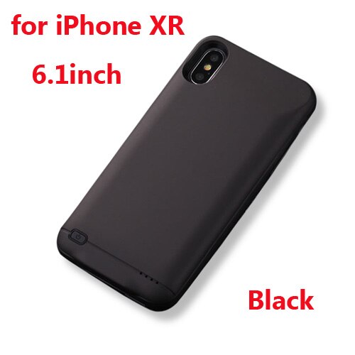 10000Mah Batterij Lader Case Voor Iphone 6 6s 7 8 Plus Power Bank Opladen Case Voor Iphone 11 Pro X Xs Max xr Power Bank Case: XR 11 Black