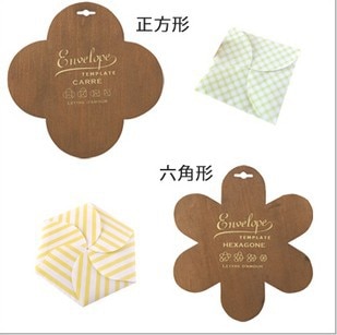 wooden Square envelope template,Six-square envelope Manual stencil mould make envenlops(ss-5928)