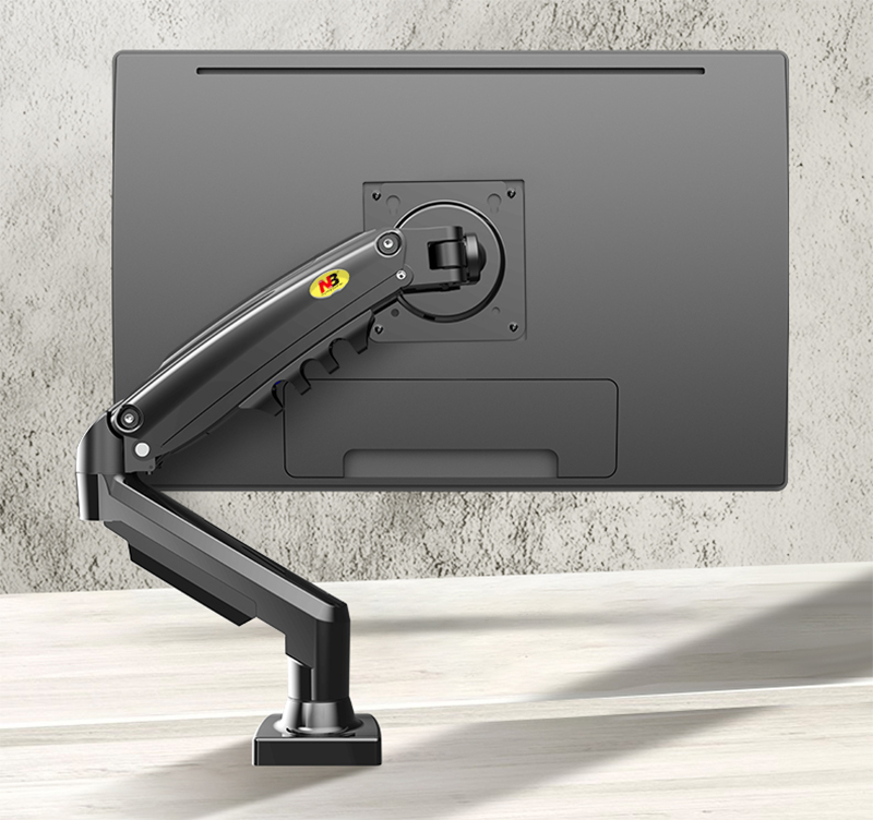 NB – support de moniteur LCD LED 17-30 pouces F80 à ressort à gaz pour bureau, bras de montage, affichage à mouvement complet, capacité de charge de 2-9 kg, ,