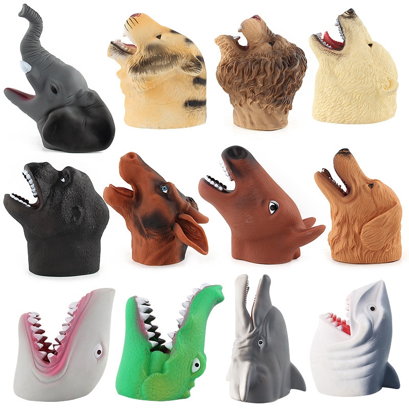 Halloween Jura Tyrannosaurus Raubvogel Dinosaurier Hand Modell Dinosaurier Handschuhe Spielzeug Außenhandel