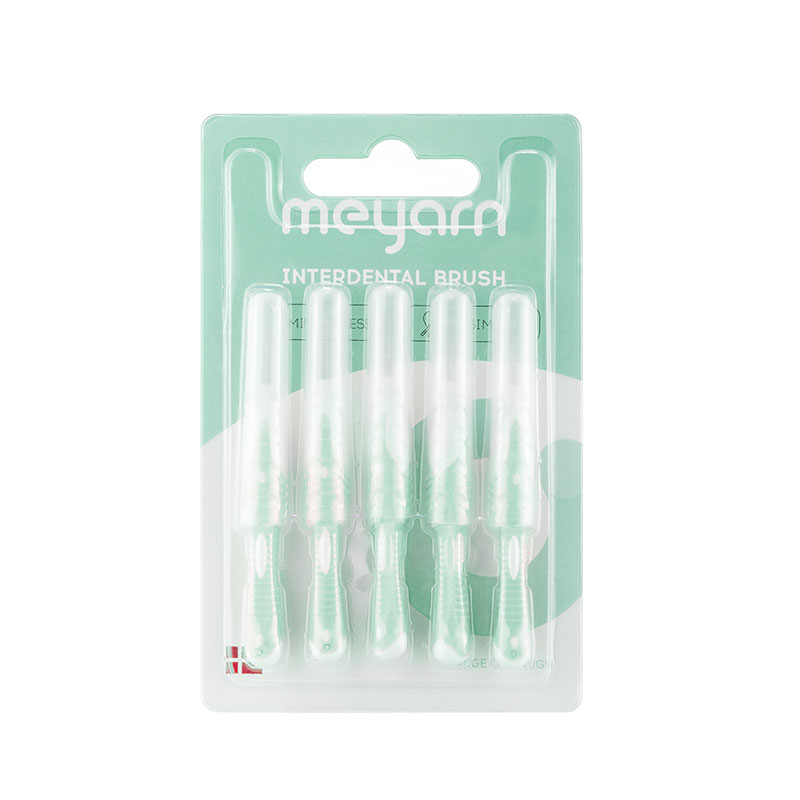 MEYARN 15Pieces Interdental Brush Orthodontic I Shaped High-Density Brush to Clean Dental Cleaning Brush Teeth Care 5 Piece/Pack: 1.0mm
