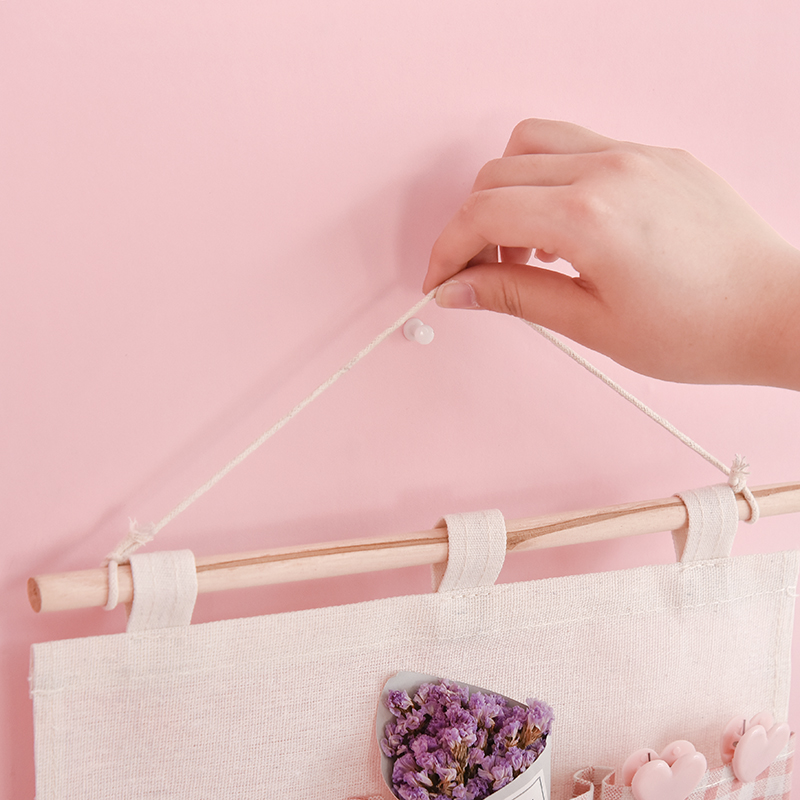 4 Pockets Over The Door Magazine Storage Pockets Wall Door Closet Hanging Organizer Bag