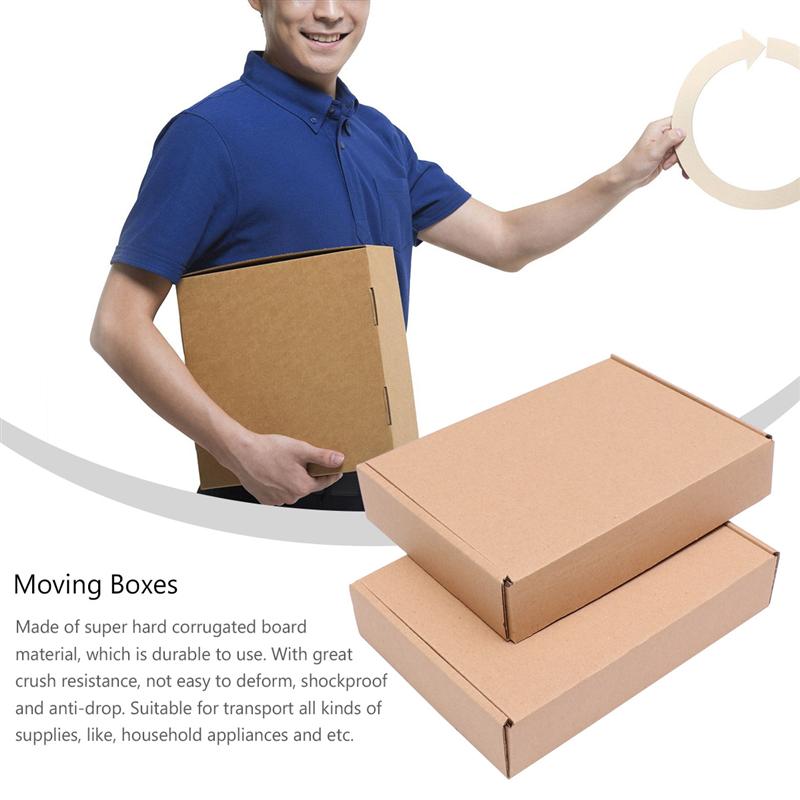 25 uds cajas de embalaje de cartón corrugado cajas de almacenamiento Express 200x140x40cm