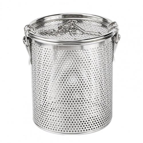 80% Sales! Seasoning Basket Chained Reusable Stainless Steel Cylindrical Seasoning Basket for Tea Lovers: M