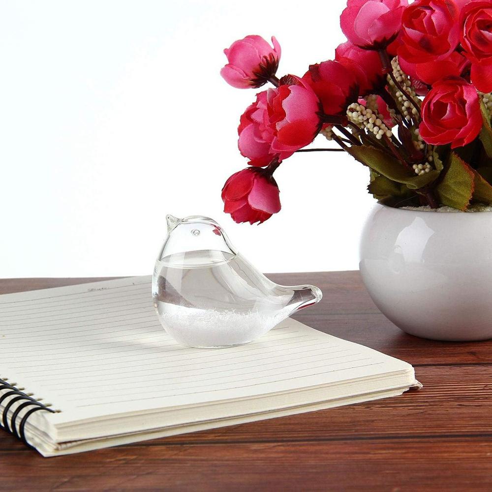 bureau oiseau en forme de Mini tempête verre météo prévision bouteille baromètre maison bureau décoration d'anniversaire