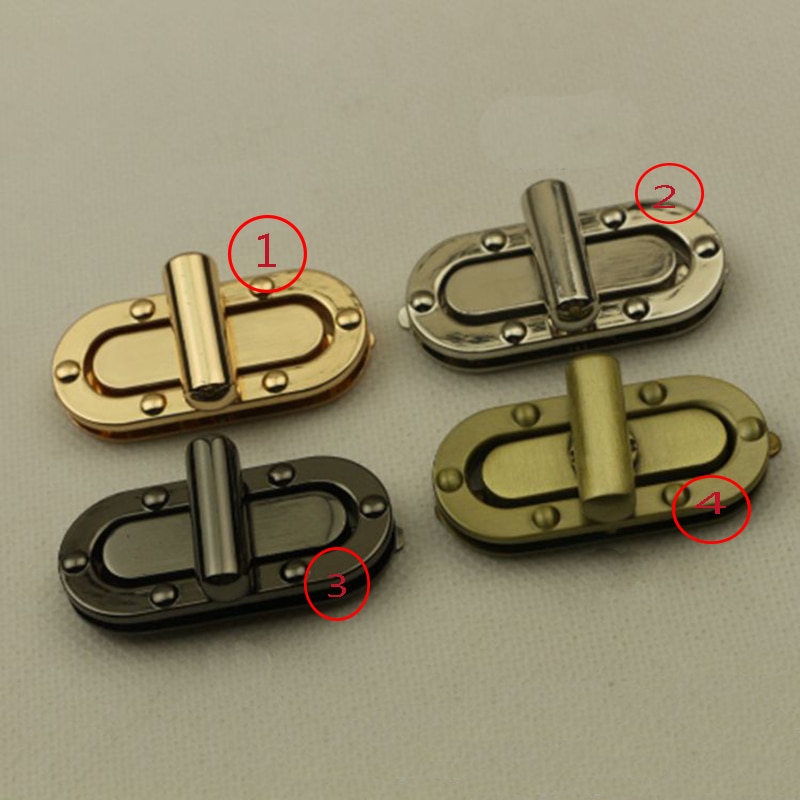 2 stuks ovale scherpe hardware accessoires metalen sluiting draaislot draaislot diy handtas portemonnee sluiting tas onderdelen accessoires
