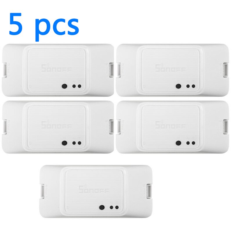 1/2/3/4/5/6 pièces SONOFF Basic R3 commutateur intelligent APP Smart Home WIFI 10A Modules intelligents compatibles avec Alexa Google domotique: 5PCS