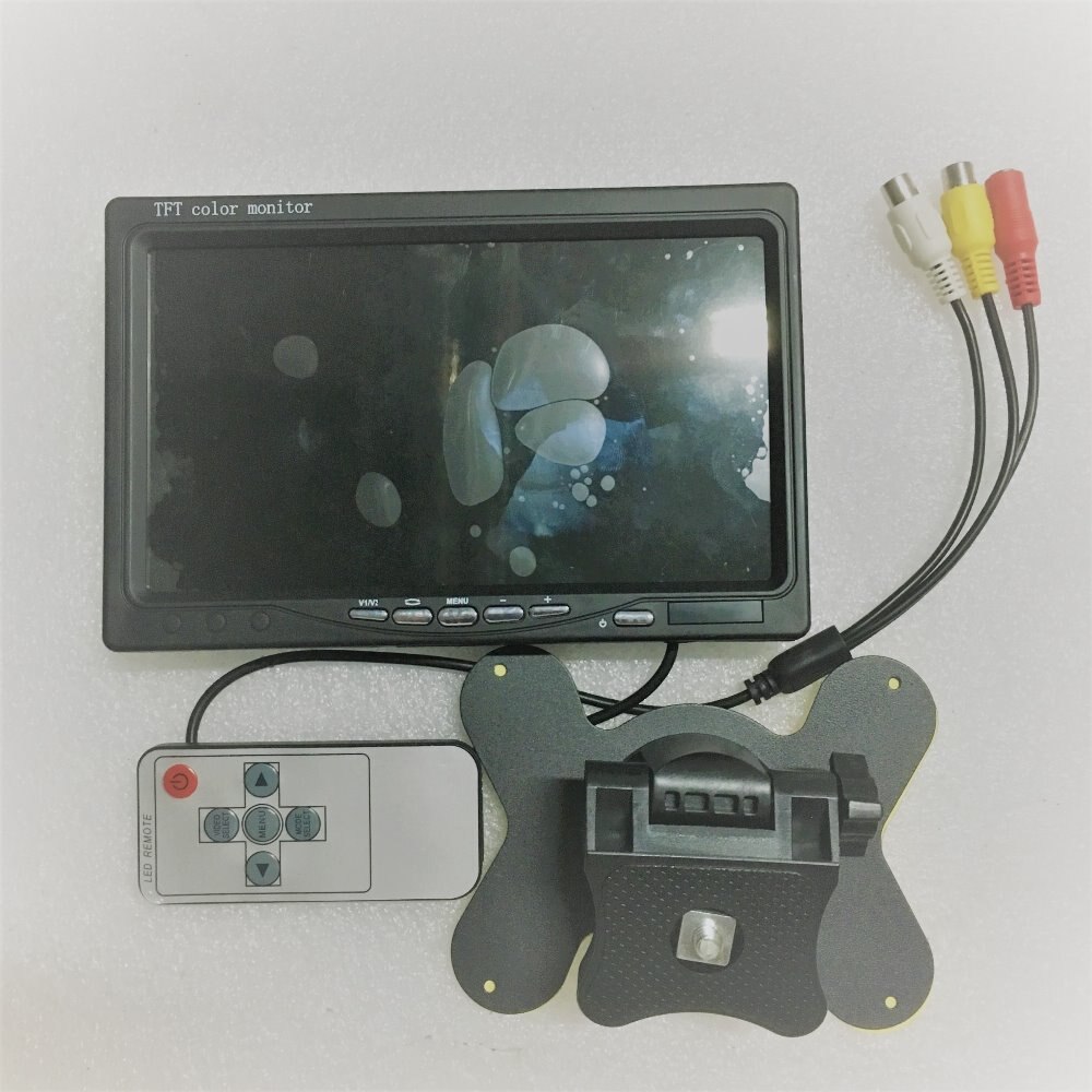 7 Inch HD LCD Monitor 1024 * 600 Resolution Car Reversing Parking Display with 2 Video Input for NTSC PAL