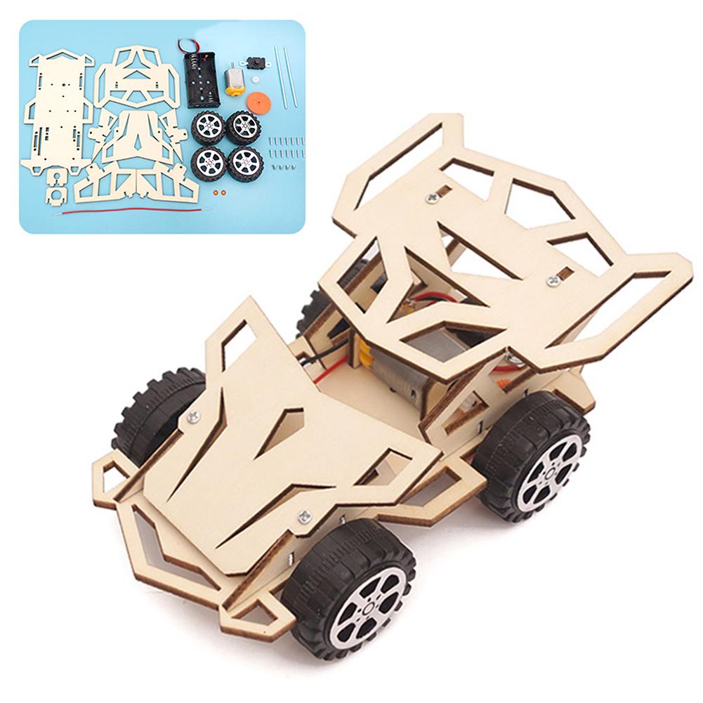 DIY 4 Wheel Assembling Car Technology Experiment Early Educational Toy Teach Set Kit Improve operational ability birthday