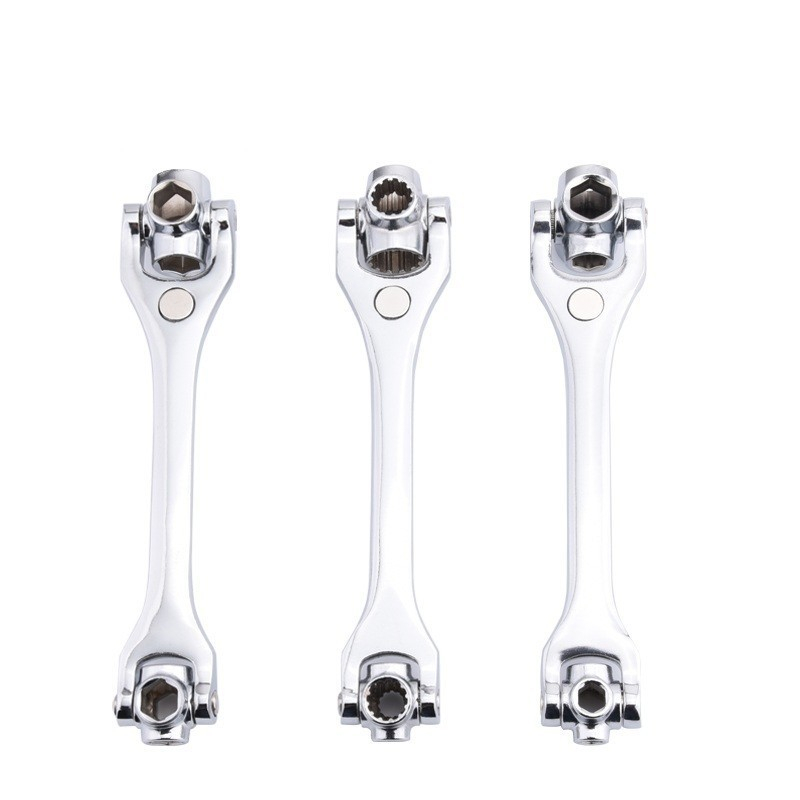 8 In 1multifunctional Double-Ended Torque Ratchet Wrenches Car Repair Disassembly Tools 2-19/8-21/10-22 Socket Wrench