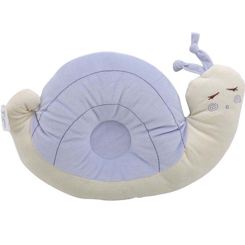 Dyr snegle sove pude sød snegle plys klud pude blød pude til børn 35*20cm baby værelse indretning spædbarn sengetøj: Lilla