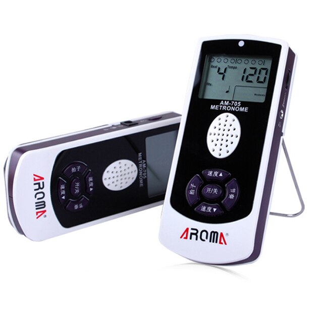 AROMA AM705S Electronic Metronome 40208bpm with Volume Control Guitar