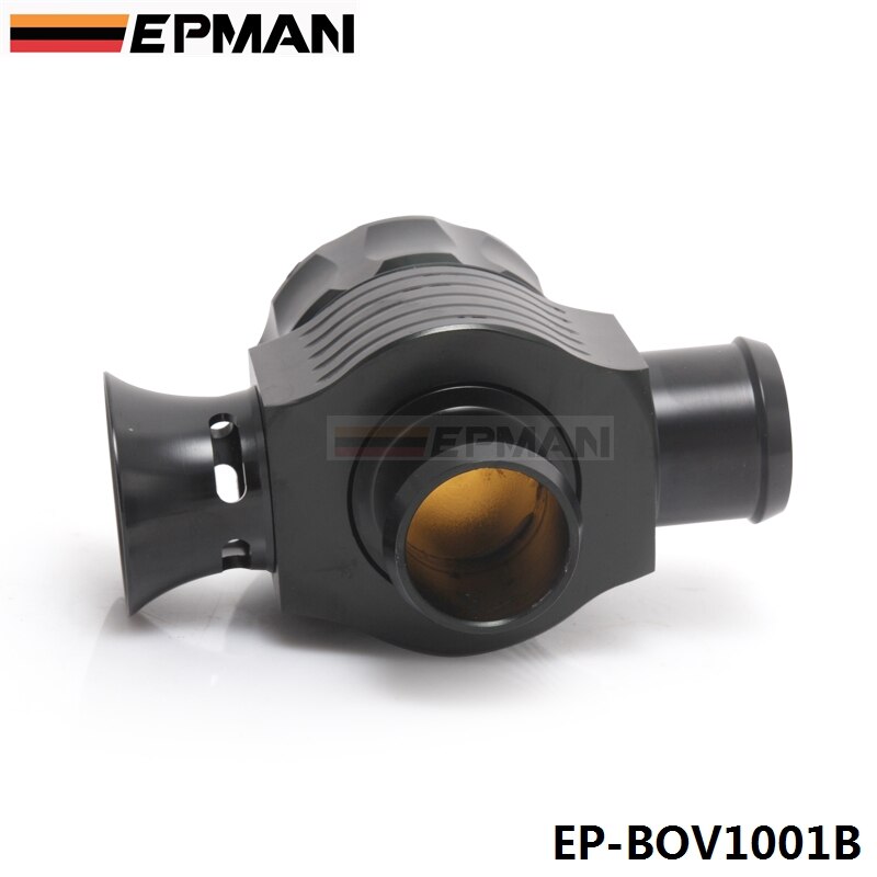 25mm universal dual port blow off ventil (sort) omskifterventil dumpventil ep-bov 1001b