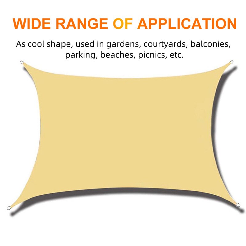 2*3/3*3M Outdoor Sun Shade Sail Ultralight Garden Canopy Pool Tent Sun Shade Beach Sun Shelter Tarp Portable Shade Sai Umbrella