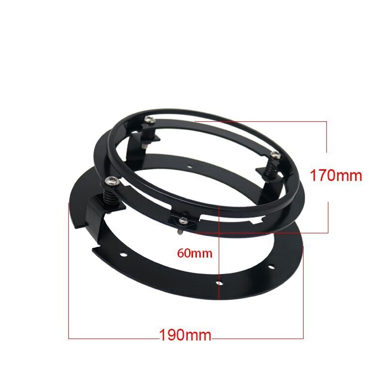 5 3/4" Black chrome Round Motorcycle 5.75 Inch LED Headlight Mounting Housing Bucket For Chopper Headlight Housing for car/motor: black bracket