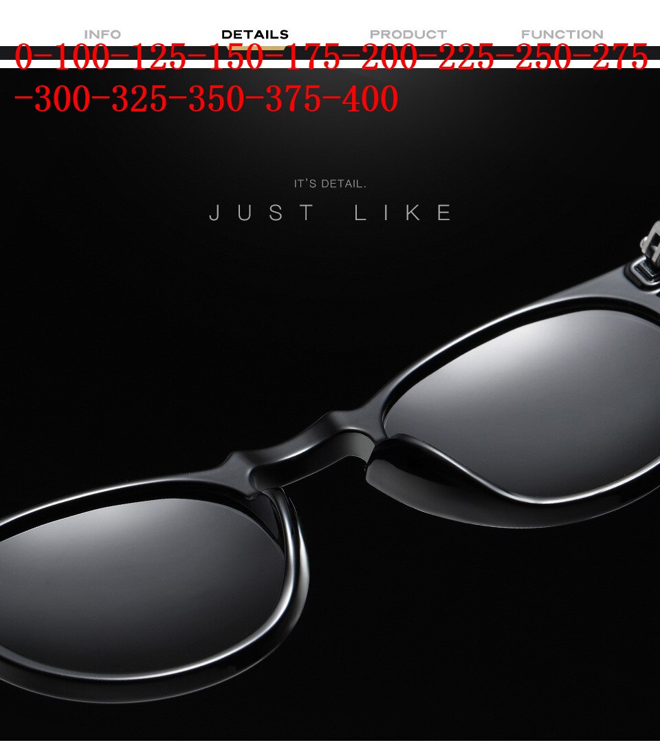Lunettes de soleil polarisées Diopter SPH pour myopie, verres de myopie, uv400 FML,