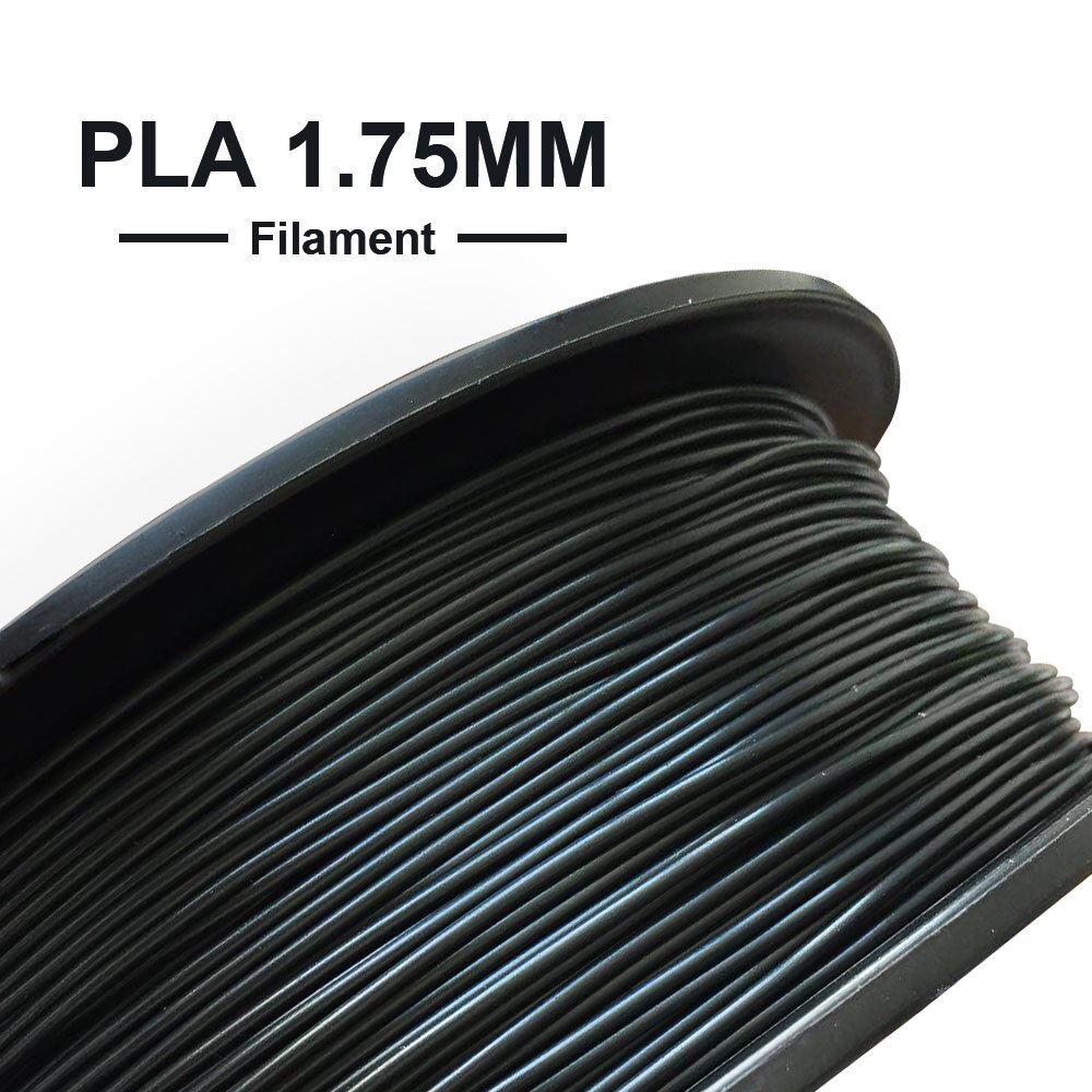 groß 2 Rollen 3D Drucker Filament 1KG 1,75mm PLA drucken 3D Drucker Teile Kunststoff weiß Schwarz Gelb verrotten Farbe: Schwarz PLA
