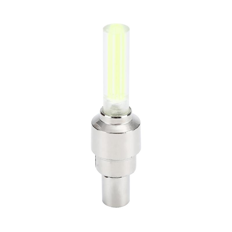 1Pc Waterdichte Fiets Auto Wiel Tire Flesdop Spoke Flash Led Verlichting Lamp Leds Tyre Ventieldopjes Wiel spaken Led Licht: yellow