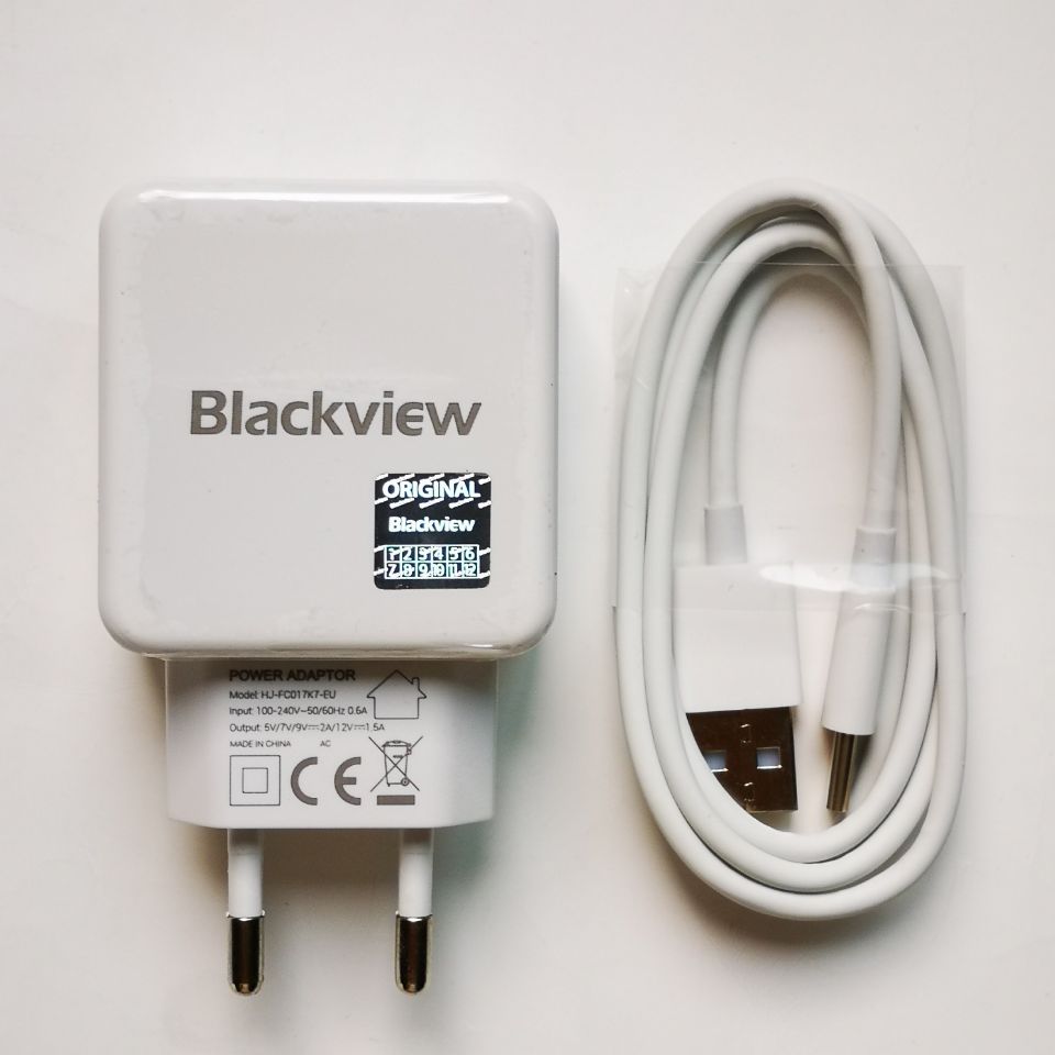 Nuovo originale Blackview BV9500 BV9000 BV9600 BV9700 BV9800 PRO adattatore caricabatterie da viaggio adattatore spina ue + cavo USB tipo C tipo c: Cable and adapter