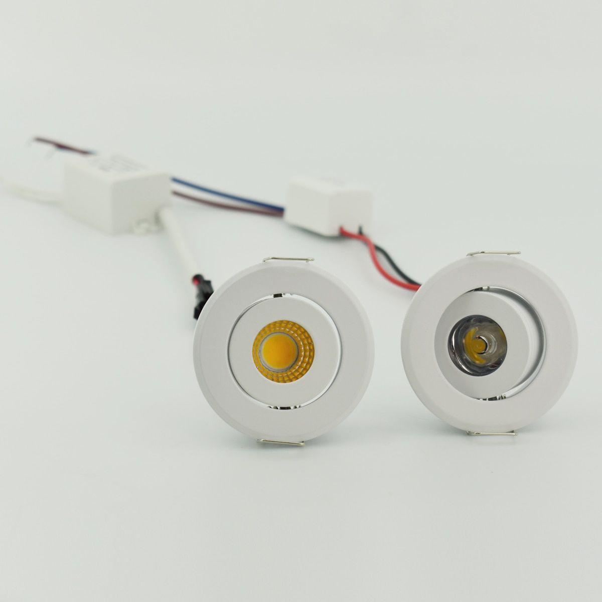 Mini led spot downlighters 1W COB 3W LED inbouwspot dimbare ronde led voor thuis kabinet showbox