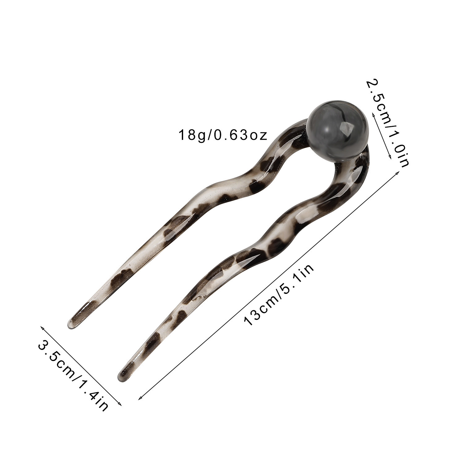 Palillos para el cabello con perlas en forma de U, horquilla femenina con cabeza de albóndiga, pinzas para el moño, horquilla china, accesorios para el cabello de estilo