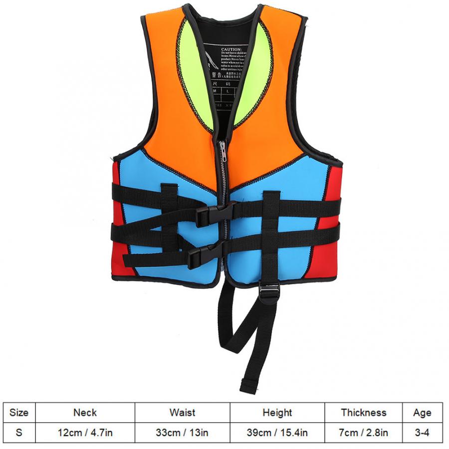 Manner Kids Swimming Jacket Children Swim Vest Neoprene Swim Trainer Swimwear Lifesaving Drifting Wear