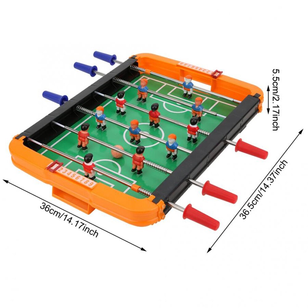 Kunststoff Mini Tisch FußBall Spiel Fußball Sport freundlicher Spielzeug Metall Foosball freundlicher drinnen Spiel Party freundlicher Spielen Spielzeug