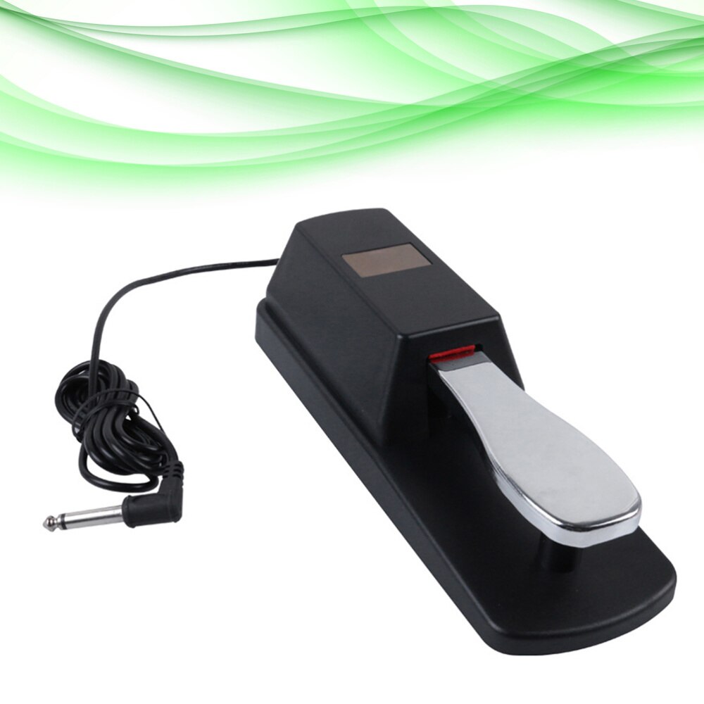 Universal Piano Keyboards Sustain Foot Pedal Durable Accessory for Electronic Keyboards Digital Piano (Black)