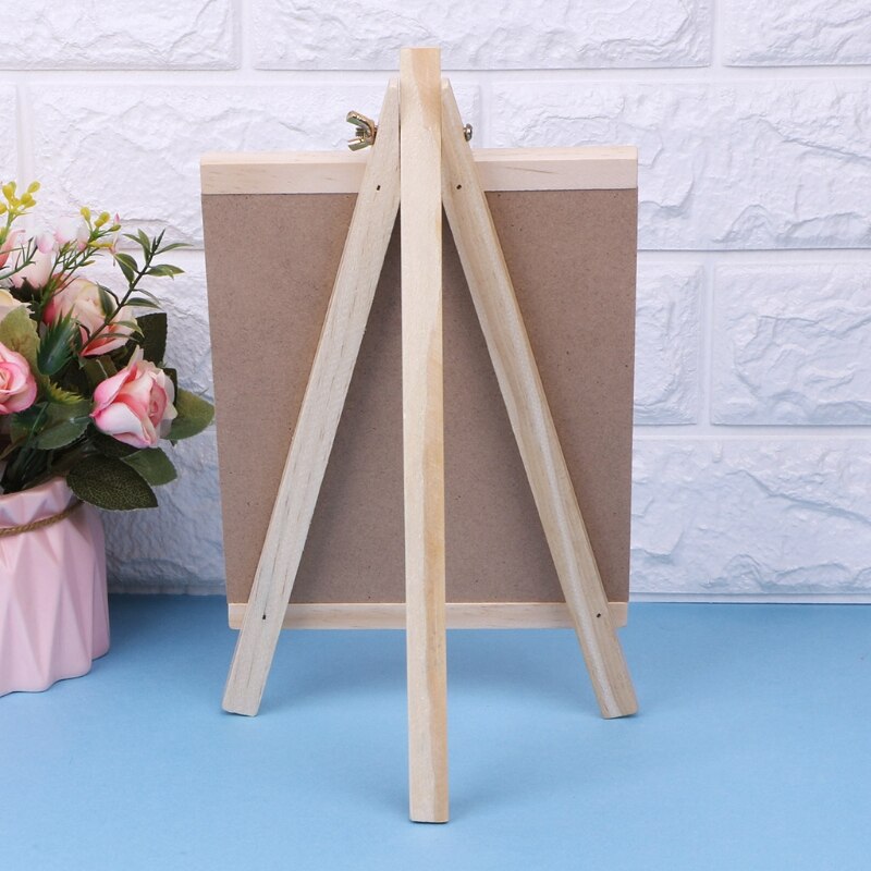 Message Blackboard Pine Wood Easel Chalkboard Wooden Memo Black Board Collapsible Writing Boards