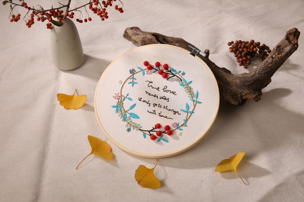 3D Stickerei DIY Kreuz Stich Bausätze Karikatur Blume aufbringen Hand einstellen mit Stickerei Band Handgemachte Kunst Handwerk NäHenne: B / 20cm Plastik Band