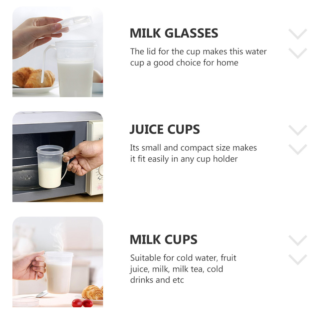 4 Pcs Cups Storage Containers Storage Glasses (Transparent)