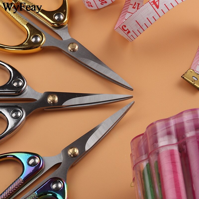 Tijeras de bordado de cabeza deformada para corte de costura, tijeras curvas de costura para tela, herramientas de artesanía de punto de cruz