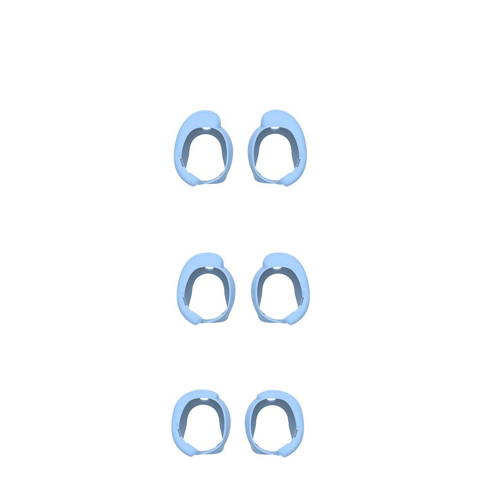 3 par silikon øreproppedeksel erstatning støvtette ørehetter øreproppdeksel til bose quietcomfort earbuds ii / ultra ørepropper: Brun