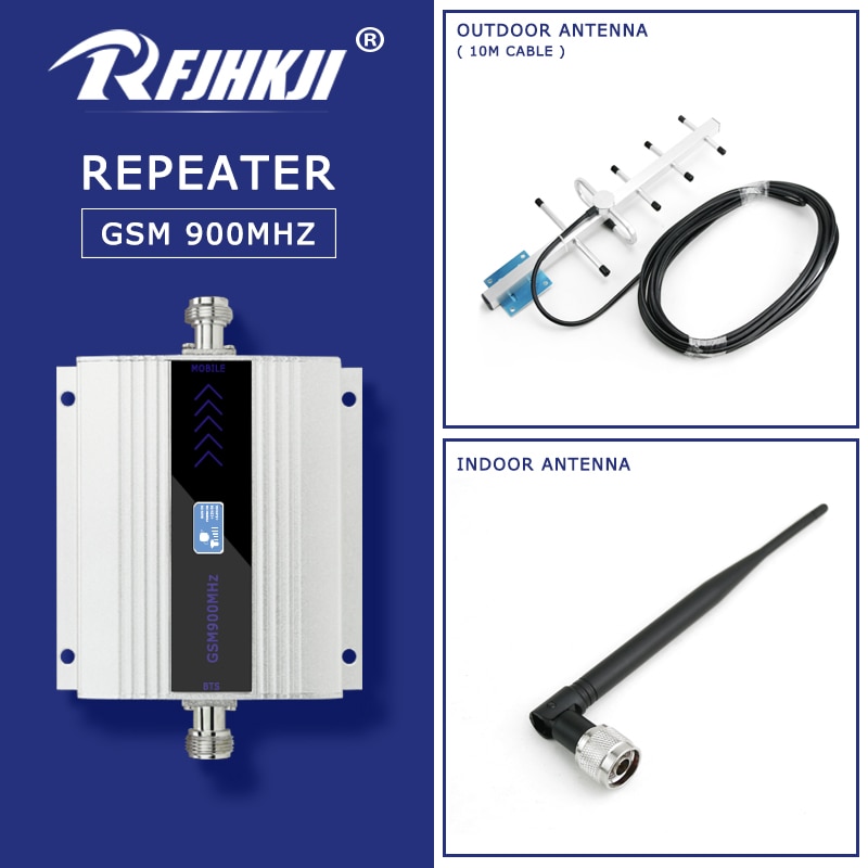 Cellular Verstärker GSM Repeater Signal Booster 2G 900 Mhz Handy Signal Booster Telefon Signal Verstärker Yagi Antenne Set