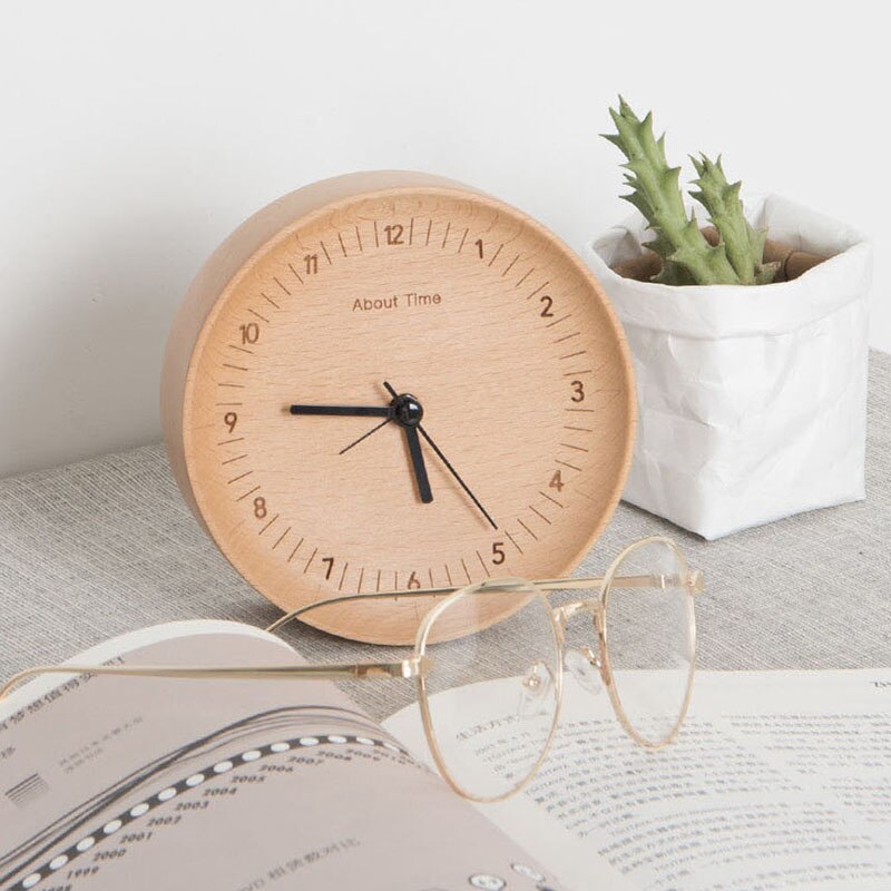 Xiaomi drewniany cyfrowy budzik wklęsły projekt niemiecki materiał bukowy nowoczesny zalesiony cyfrowy budzik robić dekoracji Farmhous