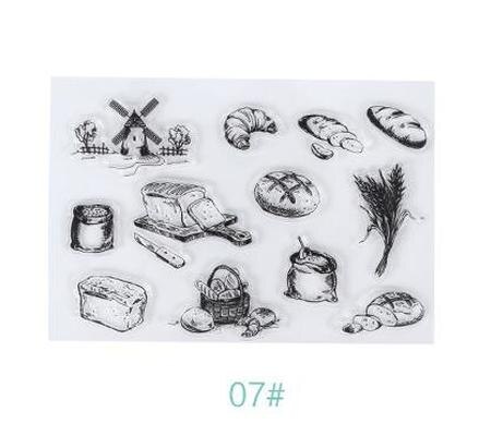 Transparent Silikon Mehrere Stile Dichtung Stempel Karte, Der 3d Stempel Transparent Stempel für Scrapbooking Klar Briefmarken: 7