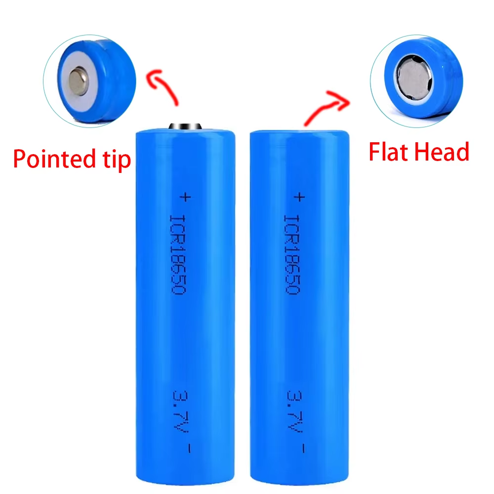 High-Capacity 18650 Rechargeable Battery 2000mAh 3.7V Li-Ion Battery for Flashlight Electric Doorbell Electric Toys