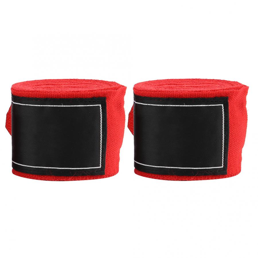 2Pcs 2.5m Elastic Strap Boxing Sanda Muay Thai MMA Taekwondo Bandage Hand Wraps Boxing Hand Wraps Boxing Hand Bandages: Red