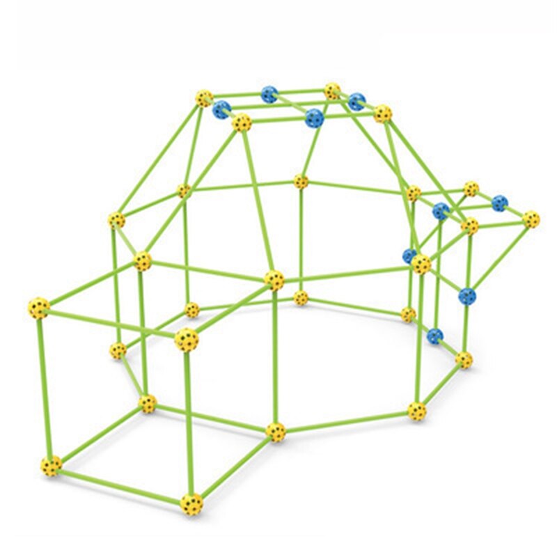 freundlicher Fort Gebäude Burgen Tunnel Zelte Bausatz DIY 3D glühen in das dunkel
