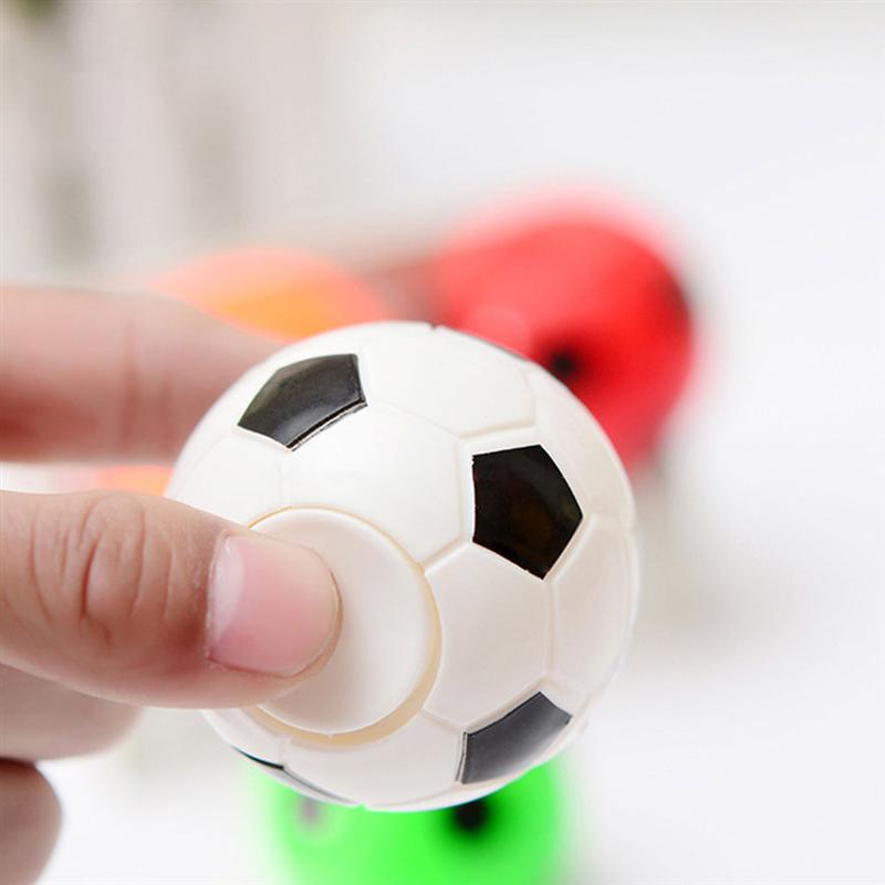 12Pcs Kids Vingertop Spinning Bal Speelgoed Mini Spinning Voetbal Top Speelgoed Fidget Spinners Stress Verlichten Speelgoed Antistress Fidget Speelgoed