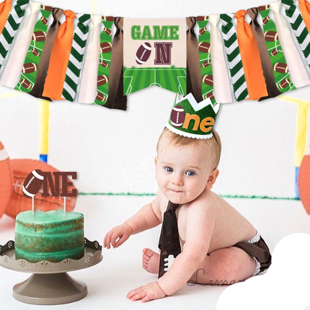 Første bursdag gutt fest kake topper første gutt krans baby jente ett års bursdag jente del banner gratulerer med dagen fest dekor