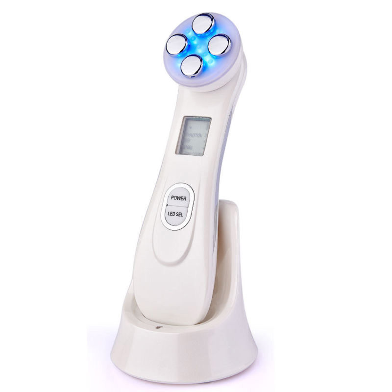 LED Photon Huidverjonging EMS Mesotherapie Elektroporatie Facial RF Radio Frequentie Draai Gezicht Lifting Massage Apparaat