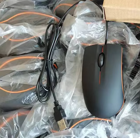 1.2m Selling Neutral Wired Mouse 2.4Ghz With USB Cable Ergonomic Ultrathin Mice For PC Laptop Business Computer Office Mouse: WHITE