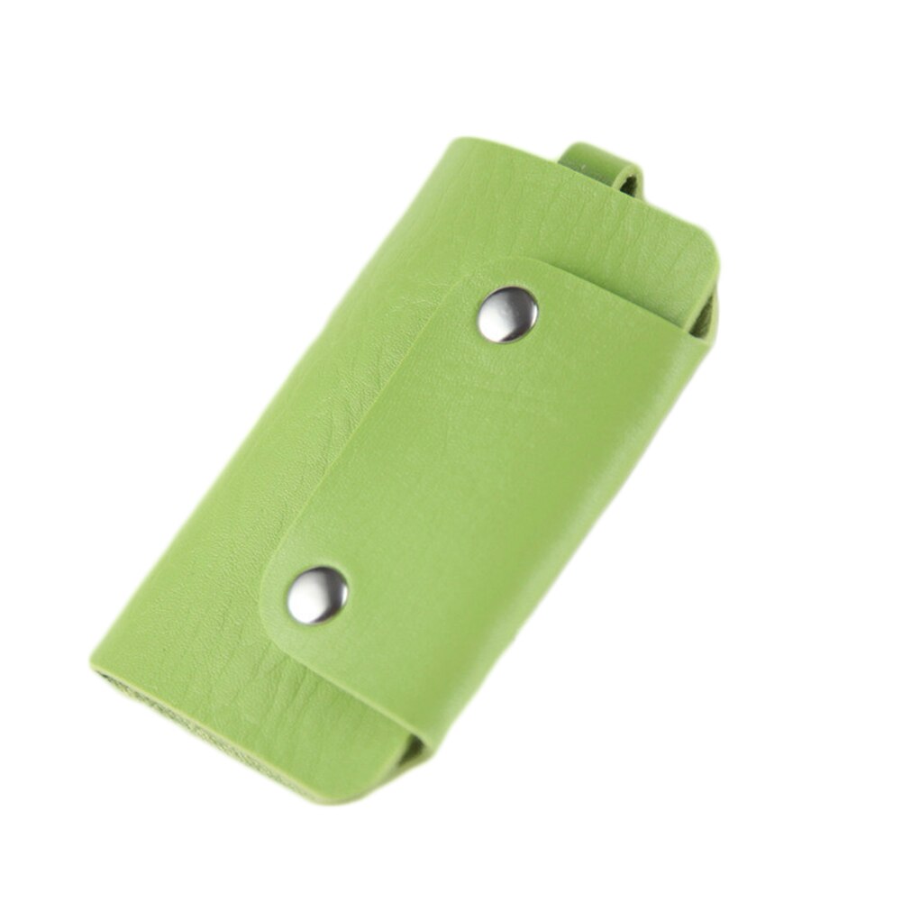 1 Pc Vrouwen Pu Lederen Auto Sleutelhouder Portefeuilles Roze Kleine Portemonnee Dames Portemonnee Voor Meisjes Mini Keys Organizer Tassen sleutelhanger Clip: green